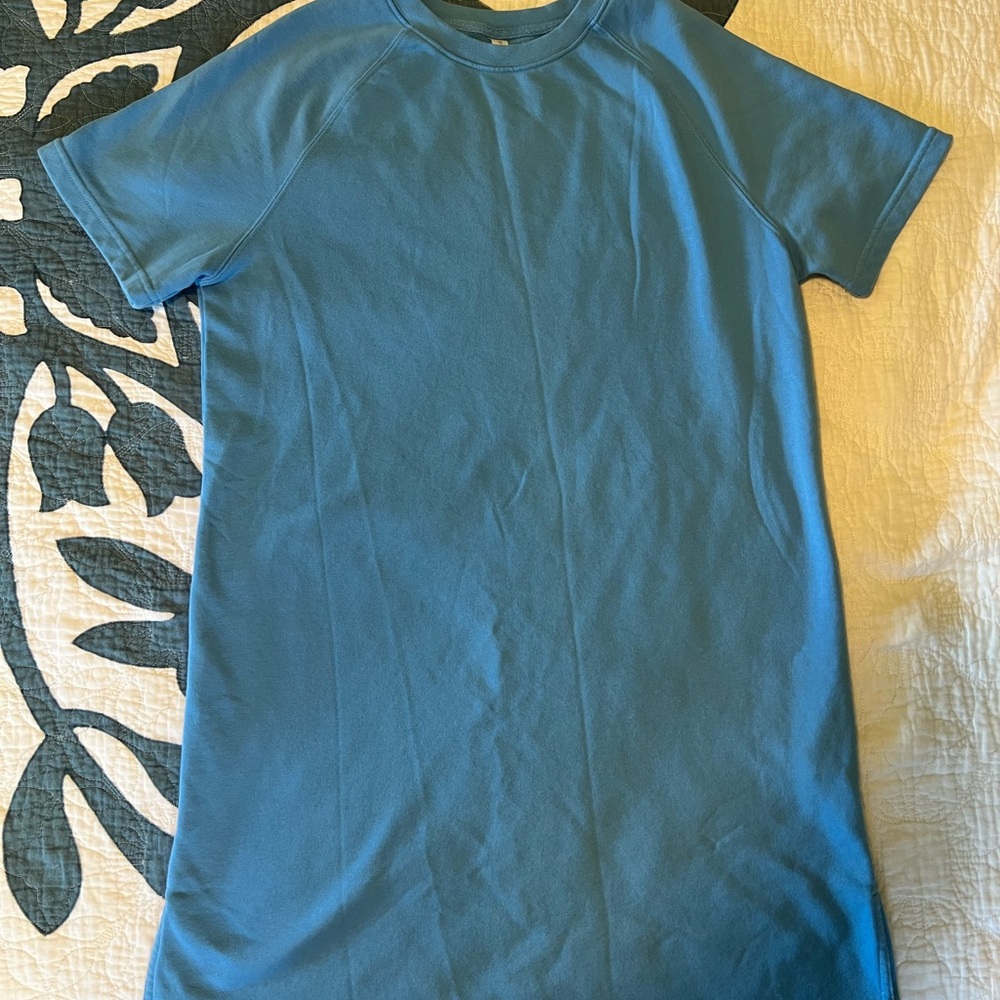 Fabletics Blue T-Shirt Dress